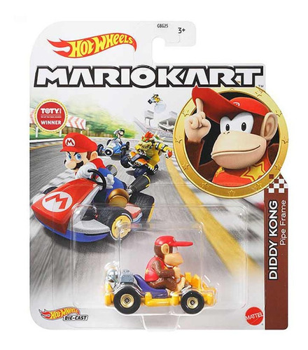 Hot Wheels Mario Kart Diddy Kong Pipe Frame Grn15