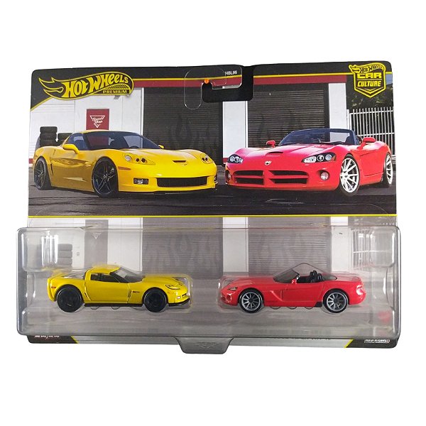 Hot Wheels Premium Corvette Z06 & Dodge Viper SRT-10 JHW54