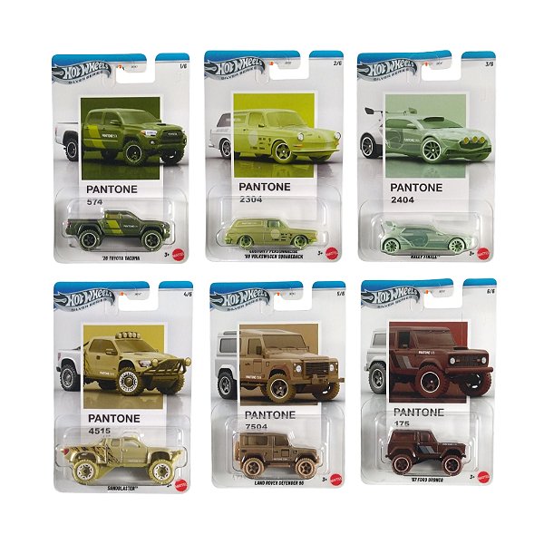 Hot Wheels Silver Series Pantone Squareback Set c/ 06 JKY47