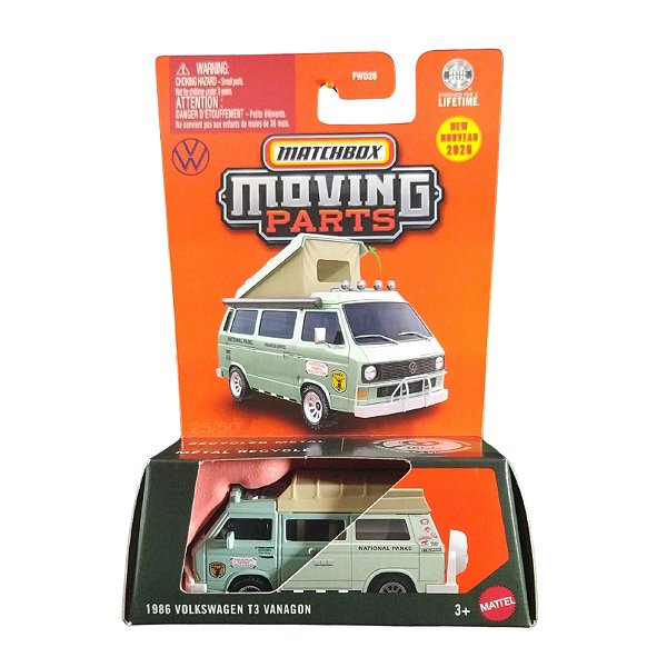 Matchbox Moving Parts 1986 Volkswagen T3 Vanagon JHV32