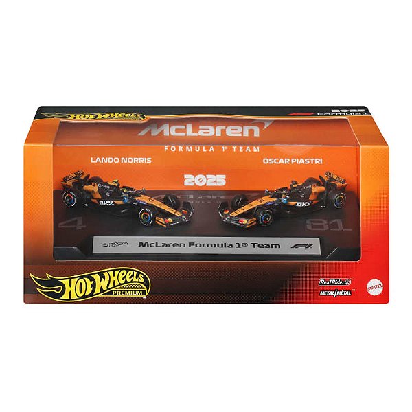 Hot Wheels Premium F1 Pack c/ 2 2025 Mclaren JMM91