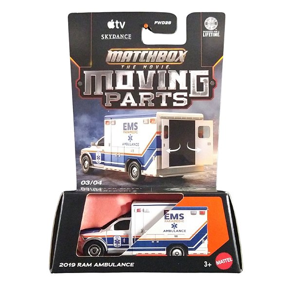 Matchbox Moving Parts 2019 Ram Ambulance JKH45