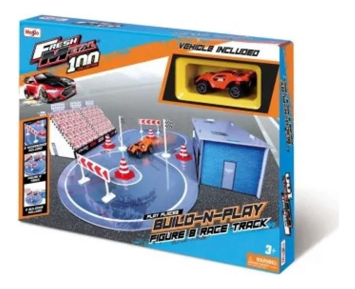 Maisto Build N Play Kit Para Montar Pista De Corrida Em 8