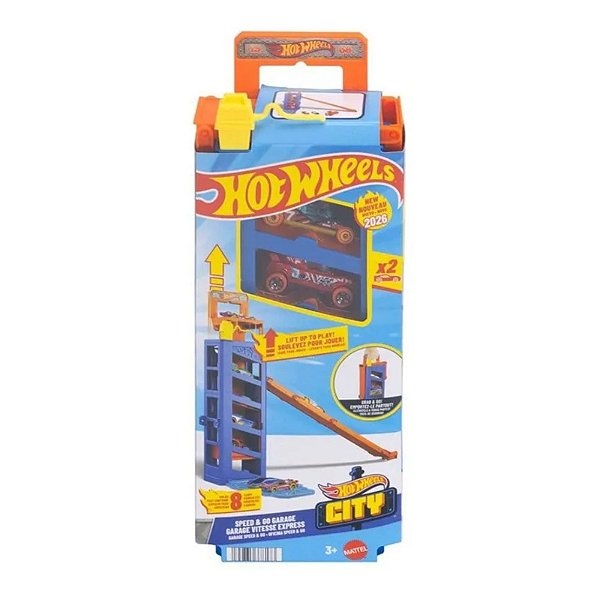 Pista Hot Wheels City Oficina Speed & Go com 2 Carrinhos