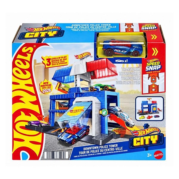Pista Hot Wheels City Torre de Polícia JHL74