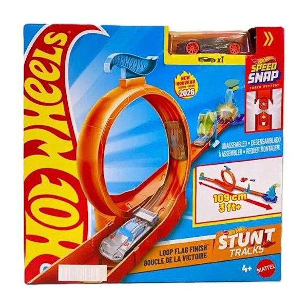 Pista Hot Wheels Stunt Tracks Desafio do Loop JHK77