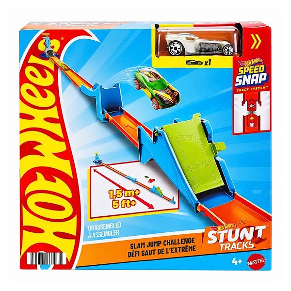 Pista Hot Wheels Stunt Tracks Desafio de Salto JHK78