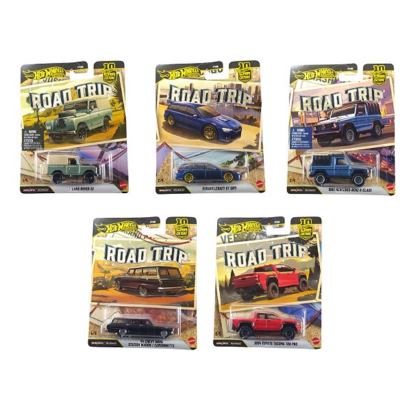 Hot Wheels Premium Car Culture Road Trip Set c/ 05