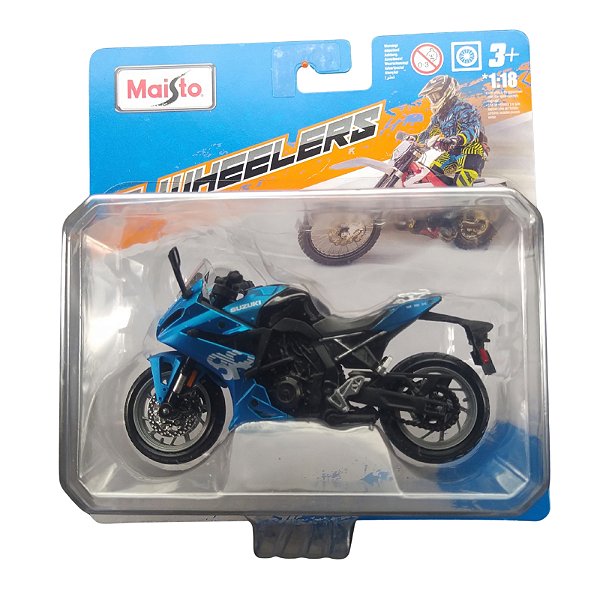 Maisto 2 Wheelers Moto 1:18 2024 Suzuki GSX-8R Azul