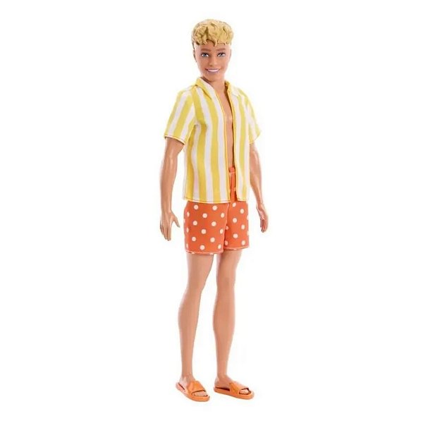 Boneco Barbie Ken Fashionistas 252 Loiro Camisa Listrada