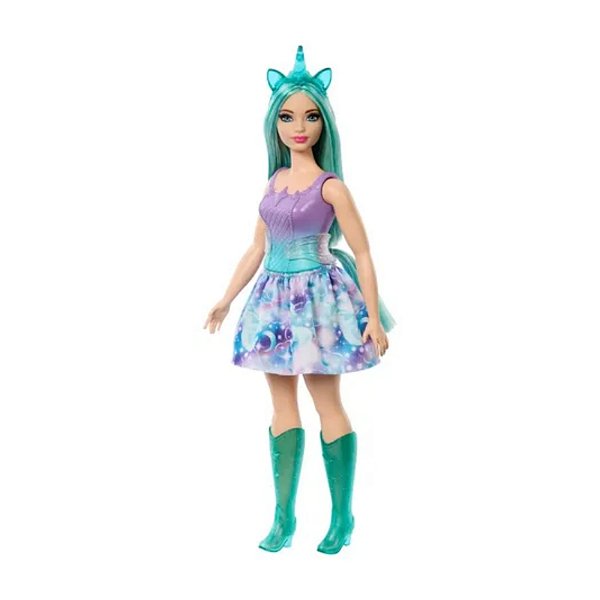 Boneca Barbie Fantasy Unicórnio Cabelo Verde Mattel