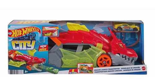Hot Wheels Lançador Reboque De Dragão Gtk42 Mattel