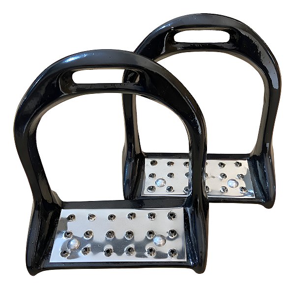 Estribo de Alumínio Premium Preto - SE63
