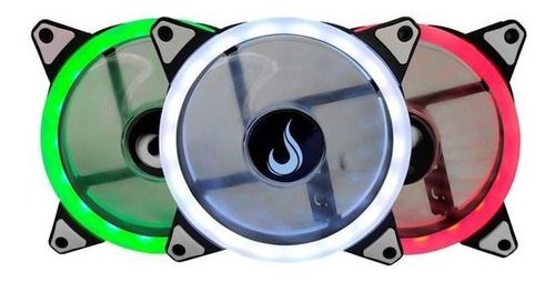 Kit 3 Cooler Fan Rise Smart  RGB Dual Led  120mm