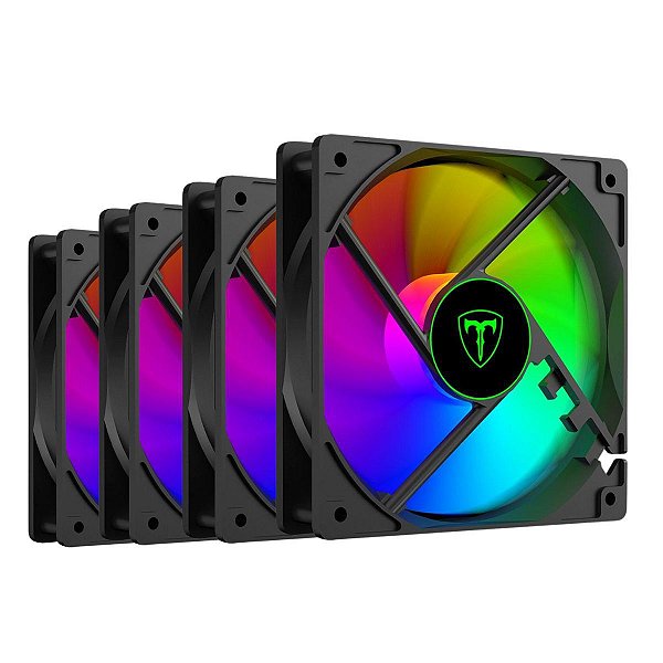 Kit 4 Cooler Fan T-dagger RGB T-tgf610 120MM