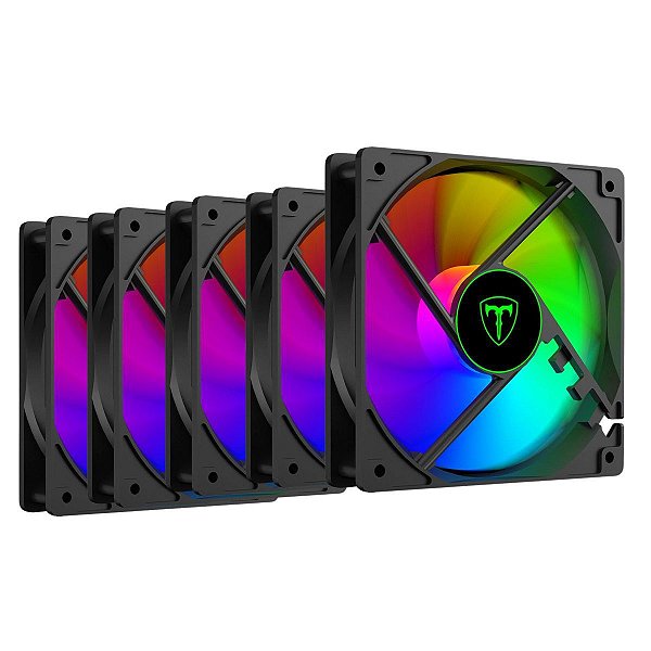 Kit 5 Cooler Fan T-dagger RGB T-tgf610 120MM