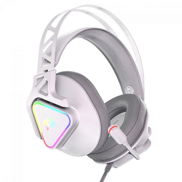 Headset Gamer Cadmus RGB Redragon USB 7.1 White H370WRGB
