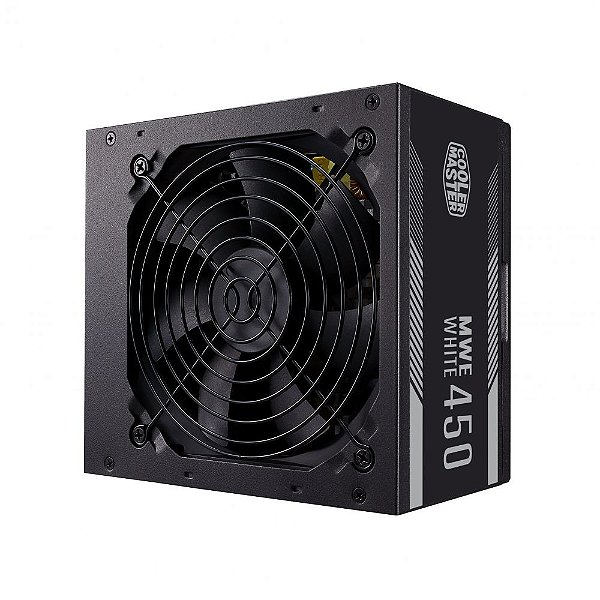 Fonte Cooler Master MWE 450w White 80 Plus 12V - MPE-4501-ACAAW-BR