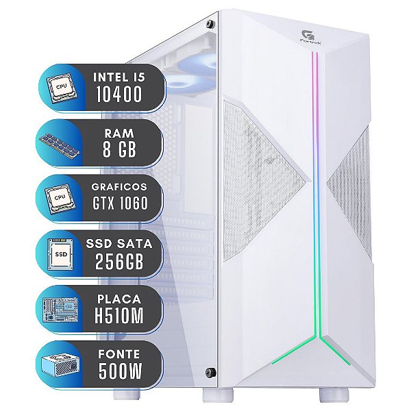 Pc Gamer i5 10400 8GB Ram Gtx 1060 SSD 256 Windows 11 PRO