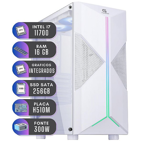 Computador Intel Core i7 11700 16GB SSD 256GB Windows 11 PRO