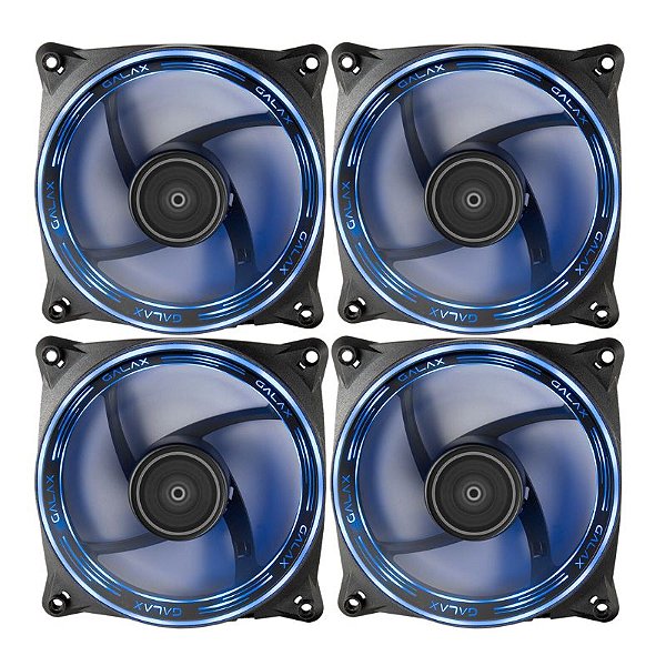 Kit 4 Cooler Fan Galax Vortex Wind-02 ARGB 120mm Preto