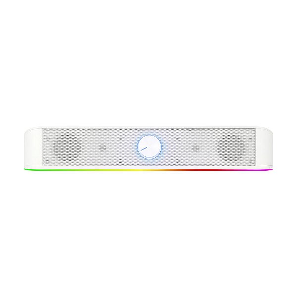 Soundbar Gamer Redragon Adiemus RGB 150Hz Branco - GS560W