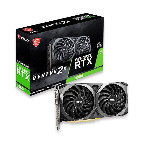 Placa De Vídeo RTX 3060 12GB Ventus 2x Oc Msi GDDR6 - 912-V397-856