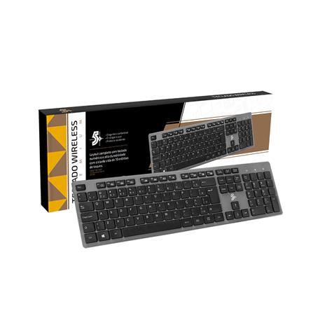 Teclado Wireless Premium Office 5+ 2.4Ghz Pilha AAA 015-0061