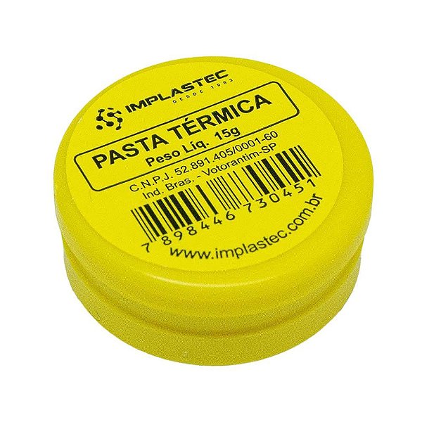 Pasta Térmica Implastec 15G Branca Pote