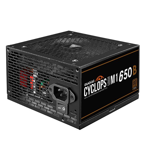 Fonte Gamer Gamdias Cyclops M1-650B 80 Plus Bronze ATX 2.31 PFC Ativo
