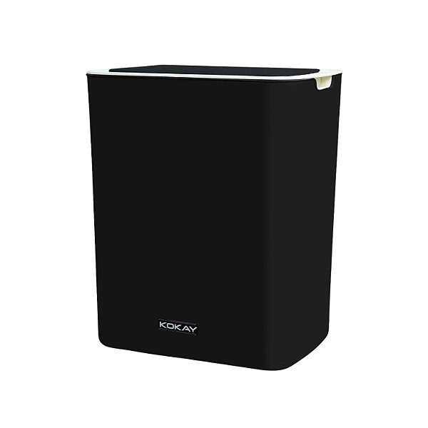 Lixeira Inteligente Kokay Sensor Automático 14 litros pilhas AA Preta