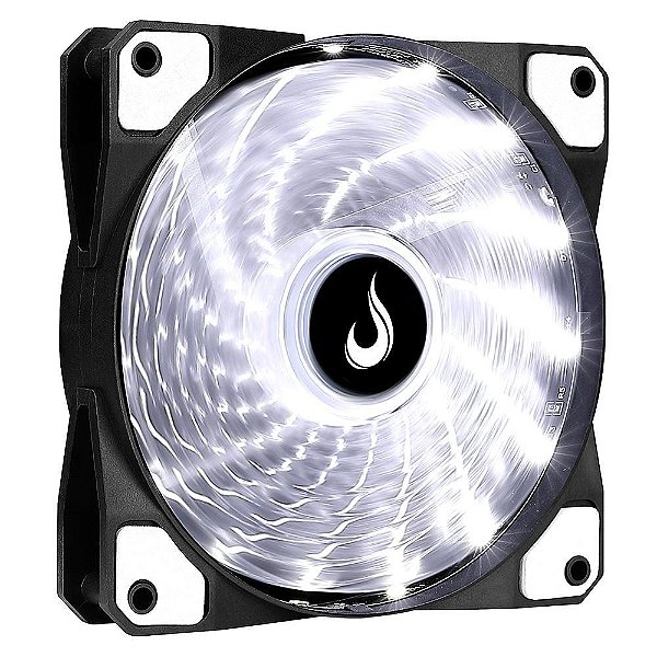 Cooler Fan Rise Mode Wind W1 120mm LED Branco - RM-WN-01-BW
