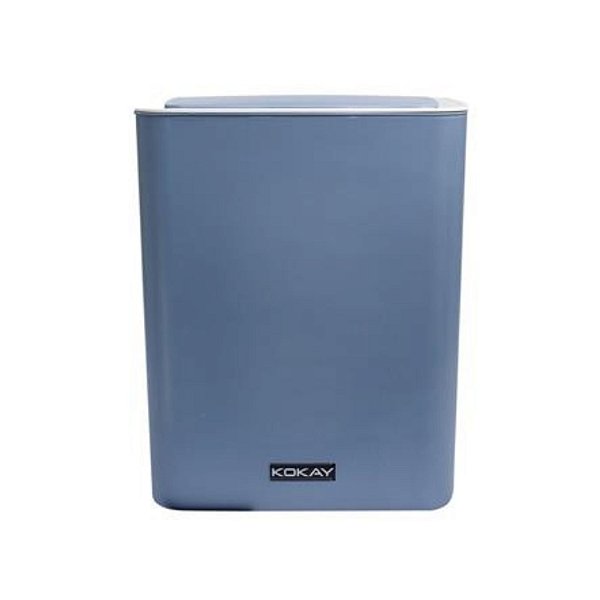 Lixeira Inteligente Kokay Sensor de Aproximação Automático 14 Litros Pilha AA Azul