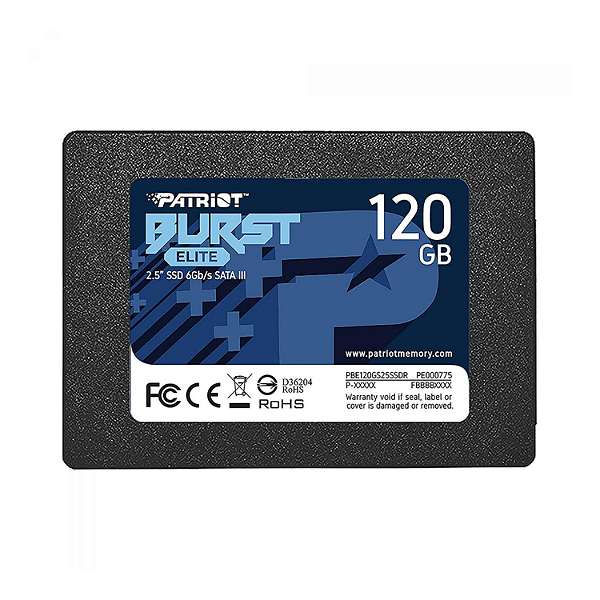 SSD Patriot Burst Elite 120GB Sata III Leitura 450MB/s Gravação 320MB/s - PBE120GS25SSDR
