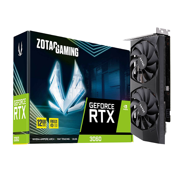Placa De Vídeo Zotac GeForce RTX 3060 12GB GDDR6 192-Bit - ZT-A30600P-10M-NAC