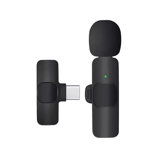 Microfone Onistek Lapela Wireless 2.4Ghz Bluetooth 5.2 Sem Fio - MC803
