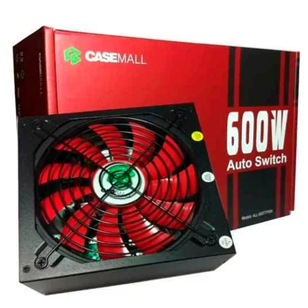 Fonte Casemall 600W 110/220V Sem Cabo De Força - ALL-600-TTPSW4