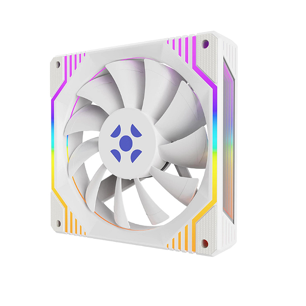 Cooler Fan Fortrek Frosty Rainbow 120mm 1200 RPM Branco - 83901
