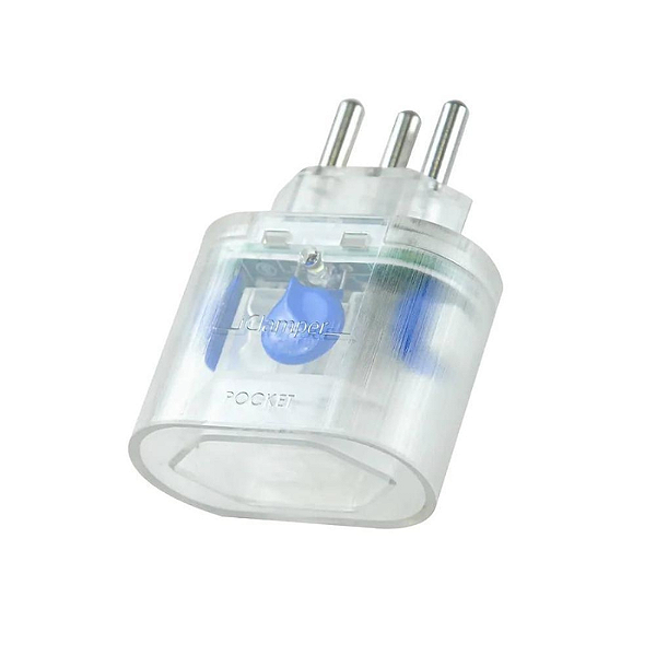 Protetor Contra Surtos Elétricos Clamper DPS 3P 10A 120/220V Transparente - 84881