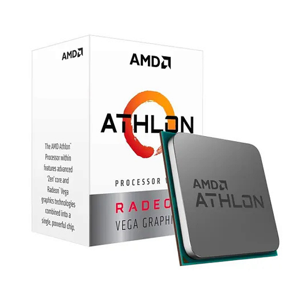 Processador AMD Athlon 3000G 2-Core 4-Threads 3.5GHz Cache 5MB AM4 - YD3000C6FHSBX