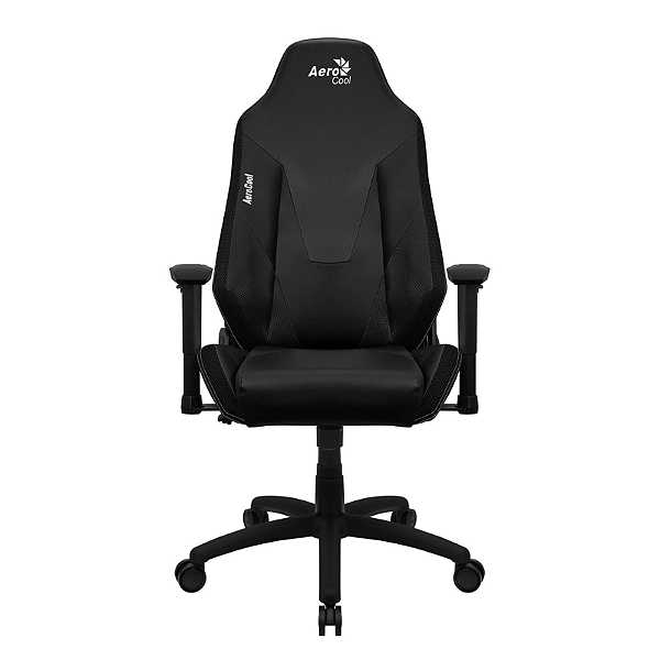 Cadeira Gamer Aerocool Admiral Smoky Black Ajustável Até 150kg Apoios Extras Preta
