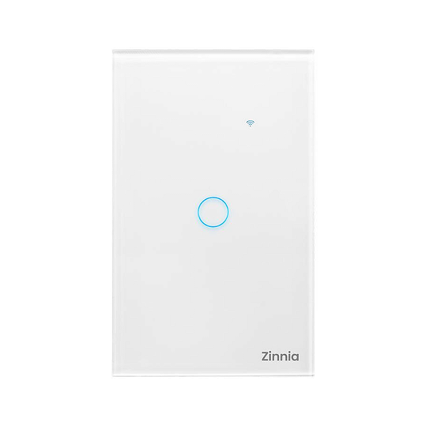 Interruptor Smart Zinnia 1 Botão 10A Wi-Fi 50/60Hz Branco - ZNS-I1B-WH01