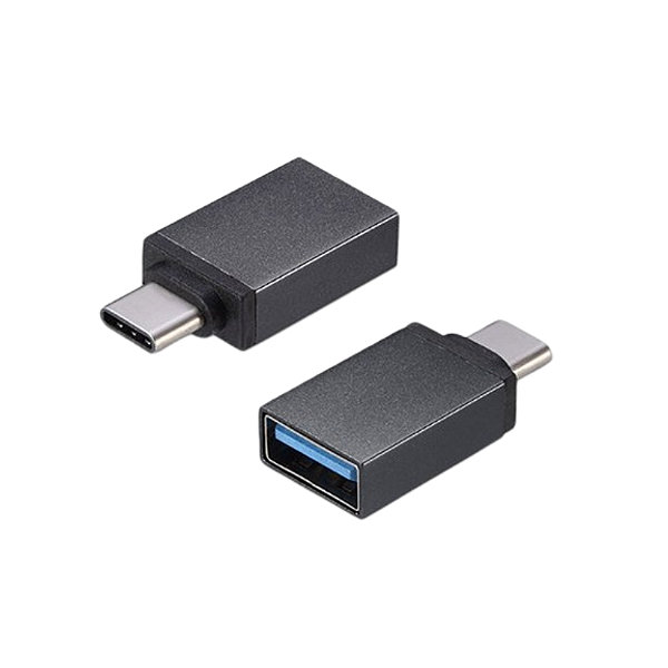 Adaptador MD9 OTG USB 3.0 Fêmea Para USB-C Macho Preto - 7973