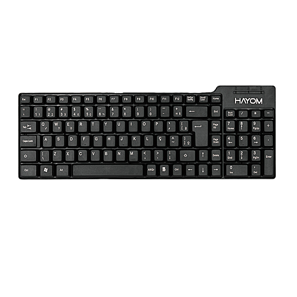 Teclado Office Hayom USB 1.2M Plug And Play ABNT2 - TC3201