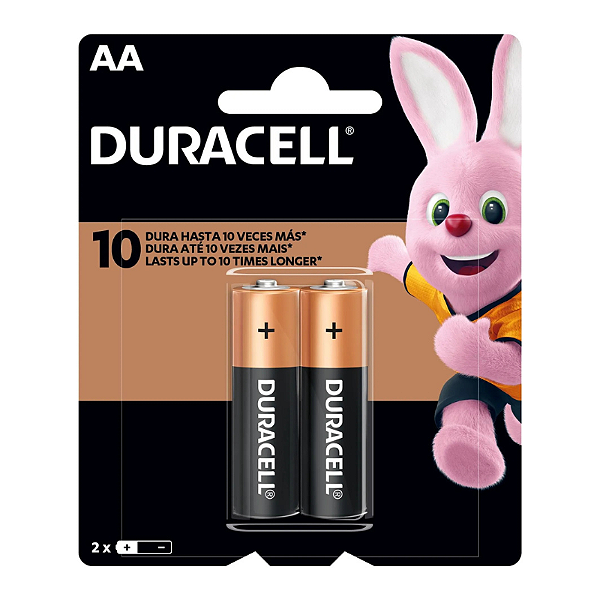 Pilha AA Duracell 2 Unidades Alcalina 1,5v - MN1500