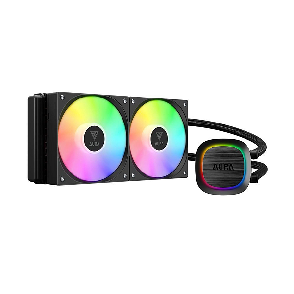 Water Cooler Gamdias Aura GL240 V2 ARGB 240mm Amd/Intel 12v Preto - GL240