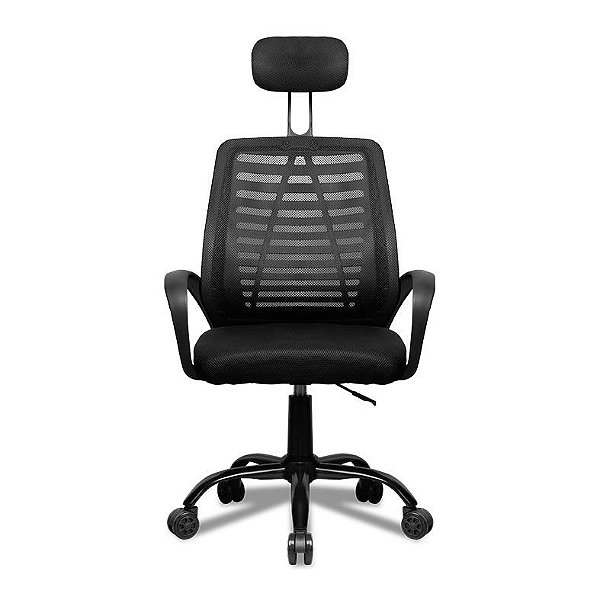 Cadeira Office Zinna Aloe Ergonômica Laminada Butterfly Preto - ZNO-ALOE-BK