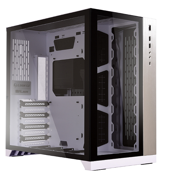 Gabinete Gamer Lian Li O11 Dynamic S/Fan S/Fonte MidTower E-ATX Branco - O11 DYNAMIC WHITE