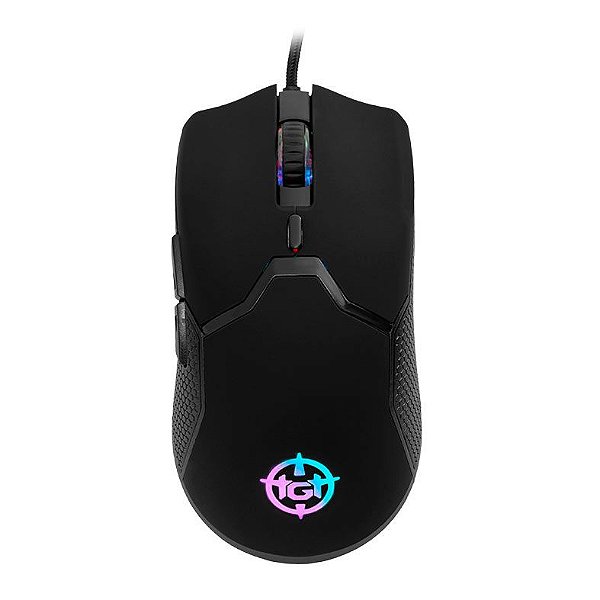 Mouse Gamer TGT Bizon S Rainbow RGB 8400DPI 6 Botões Preto - TGT-BIZ-S-RBW