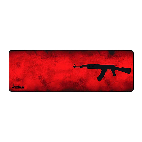 Mousepad Gamer Rise Mode Speed AK47 Estendido 900x300mm Vermelho - RG-MP-06-AKR